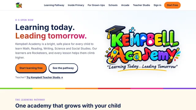 Kempbell Academy website
